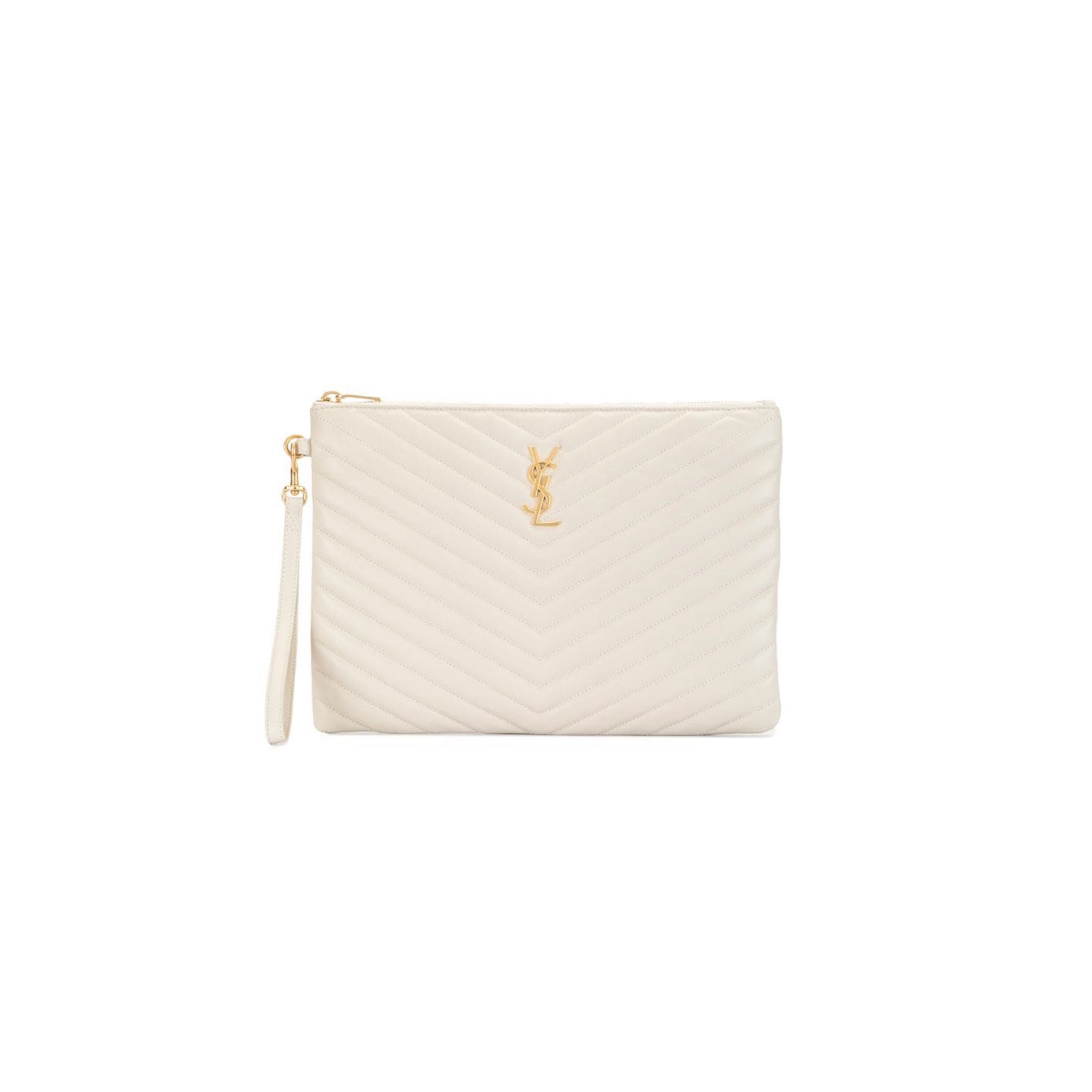 Y51 CASSANDRE MATELASSÉ TABLET POUCH IN LEATHER 559193 (30*21.5*2cm)